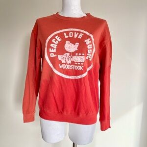 (M) Woodstock Orange Sweatshirt